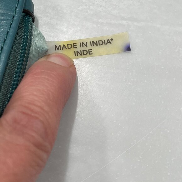 Vintage Coach Wristlet Wallet in Glacier or Ocean - Picture 8 of 9